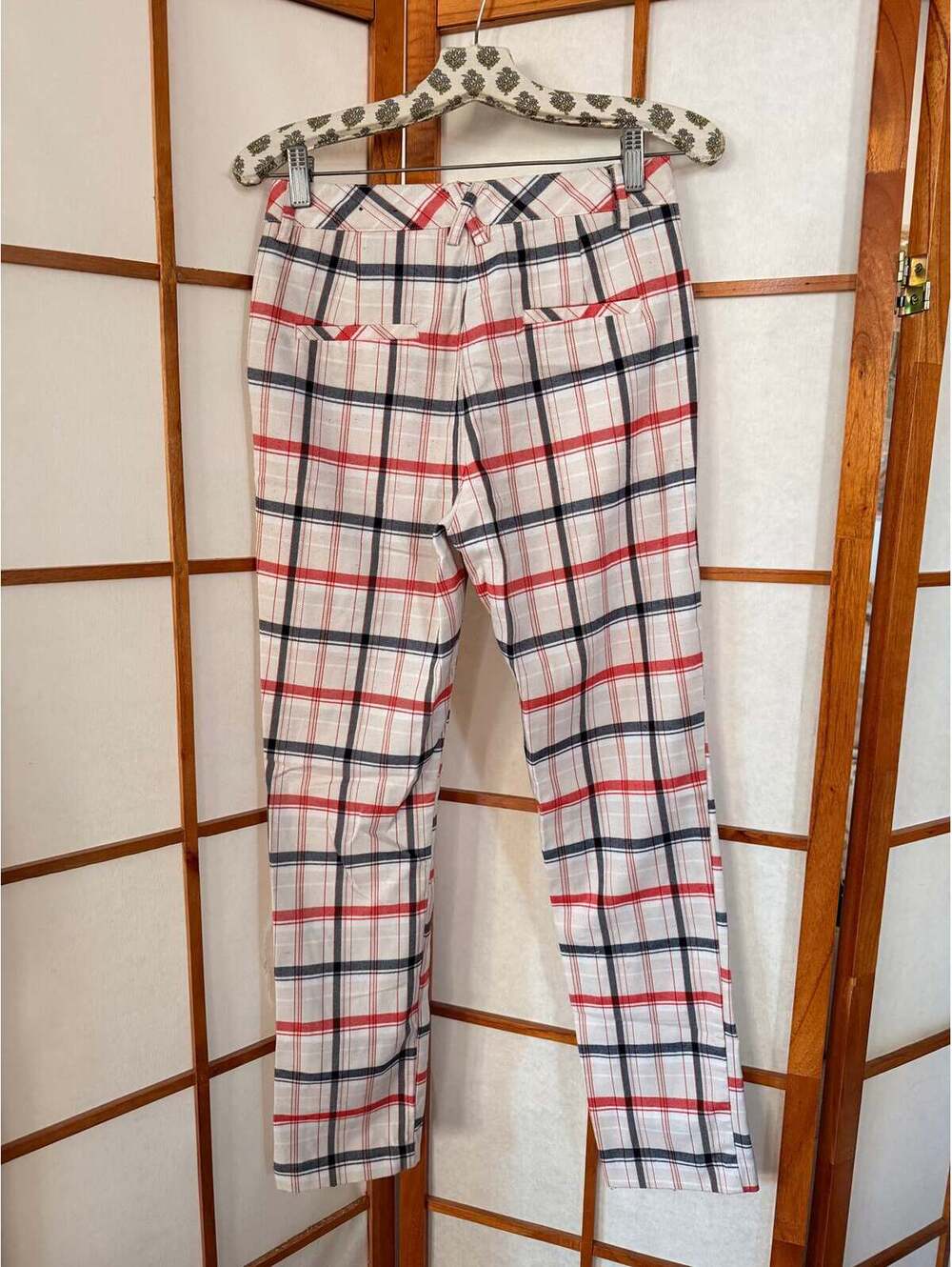 Plaid Tight Pants - Picture 4 of 5